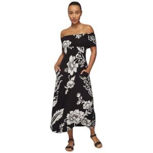 New Soma Off the Shoulder Midi Bra Dress-sz Large